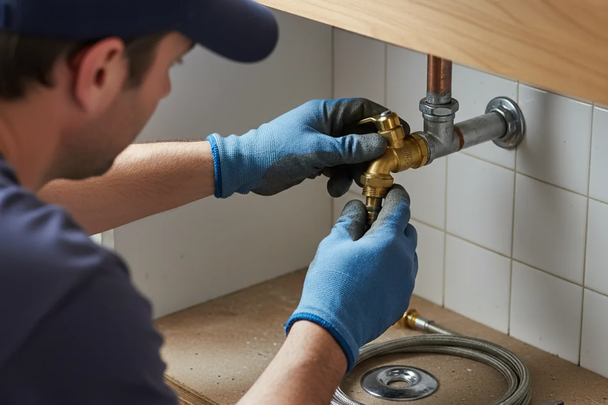 Shutoff valve and fitting work during Emergency Plumbing in Mountain Home